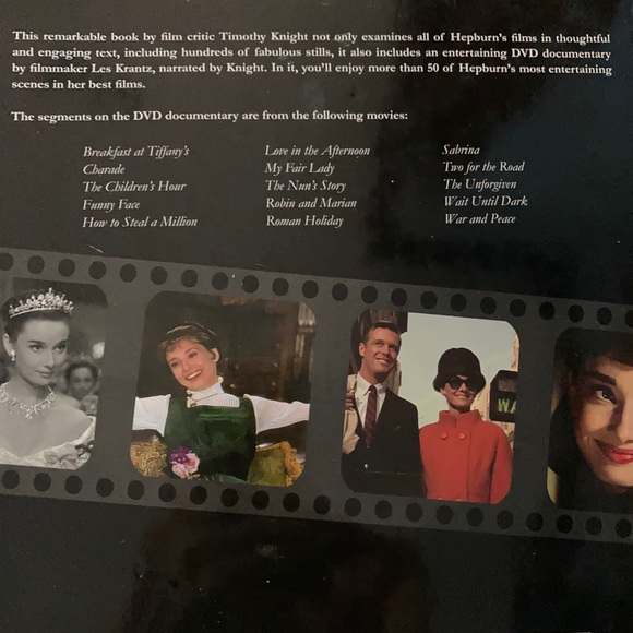 Book-Audrey Hepburn in the Movies, used 9” x 9”, v.g. condition, heavy, $15 - Picture 3 of 3